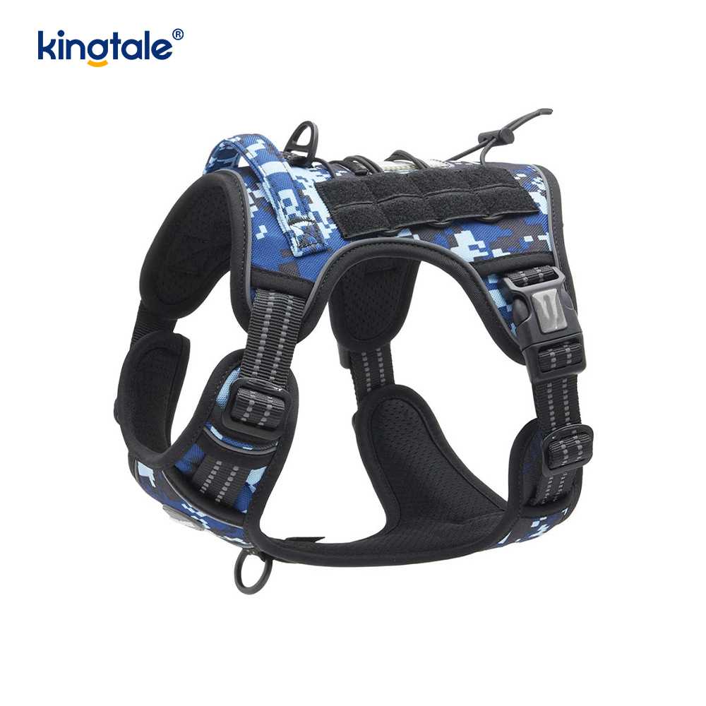 Sólido ningún pecho resistente de nylon de los arneses del entrenamiento del chaleco de la correa del perro del tirón