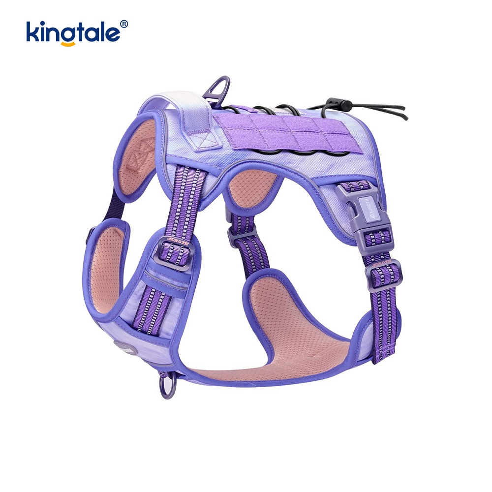 Sólido ningún pecho resistente de nylon de los arneses del entrenamiento del chaleco de la correa del perro del tirón