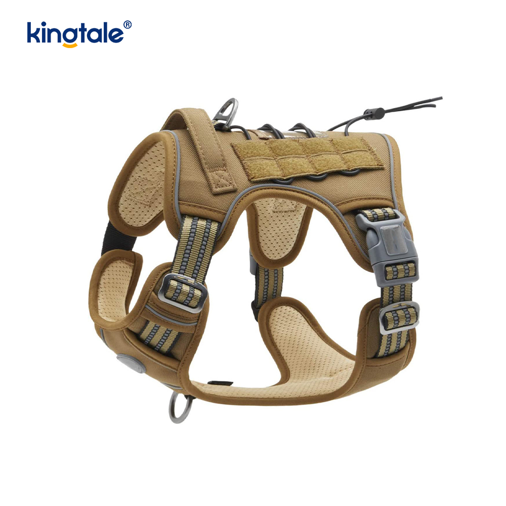 Sólido ningún pecho resistente de nylon de los arneses del entrenamiento del chaleco de la correa del perro del tirón