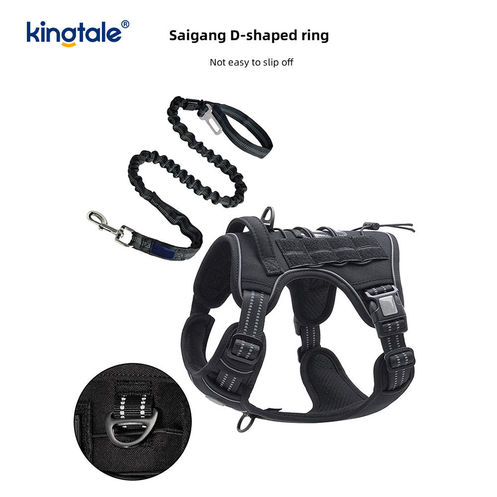 Sólido ningún pecho resistente de nylon de los arneses del entrenamiento del chaleco de la correa del perro del tirón