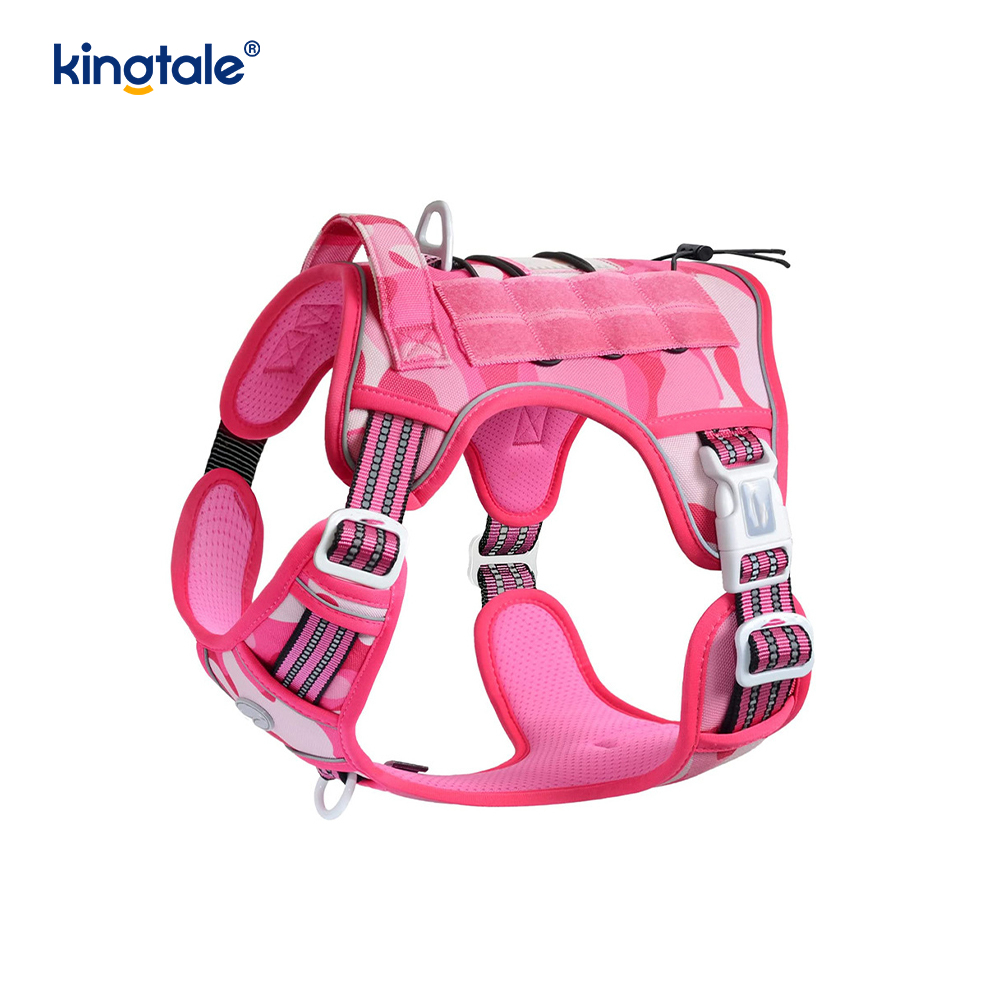 Sólido ningún pecho resistente de nylon de los arneses del entrenamiento del chaleco de la correa del perro del tirón