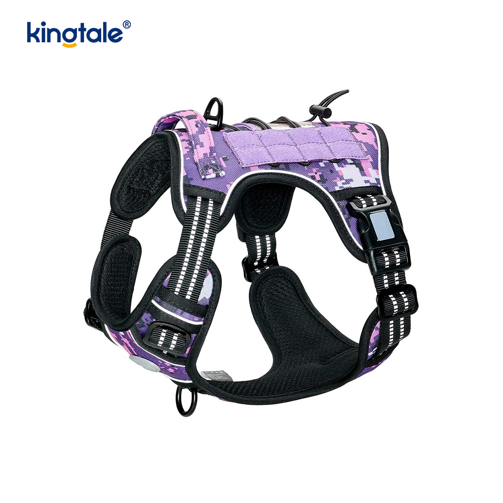 Sólido ningún pecho resistente de nylon de los arneses del entrenamiento del chaleco de la correa del perro del tirón