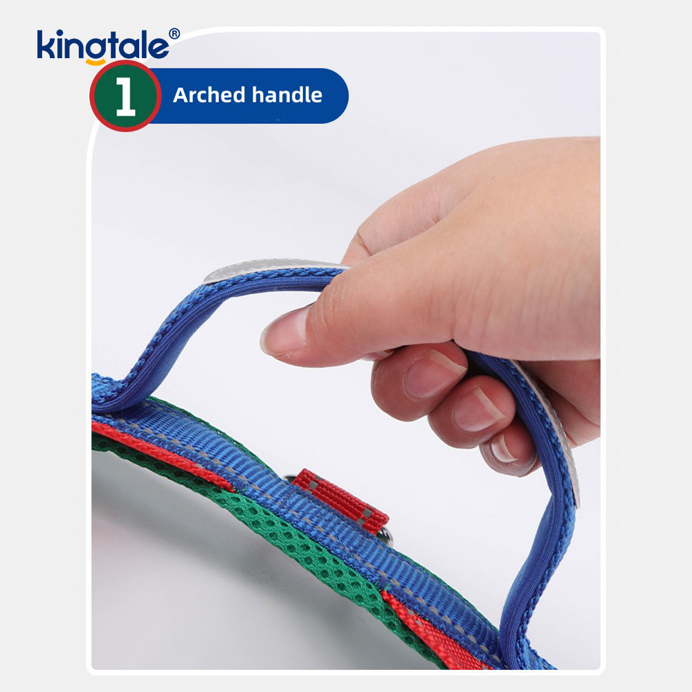 Arnés reflectante de nailon ajustable para perros, venta al por mayor personalizado, menos conjunto