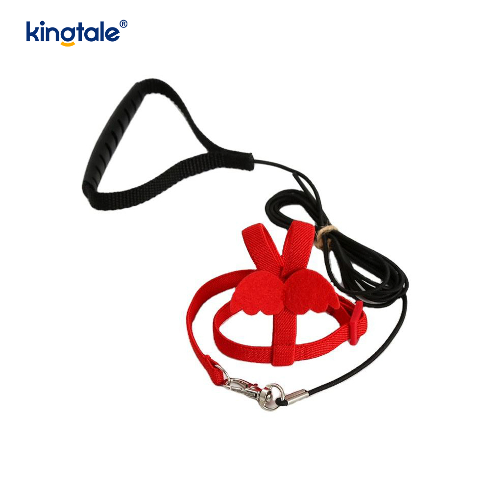 Juego de arnés y correa para loro de peonía de cuerda voladora ajustable personalizado