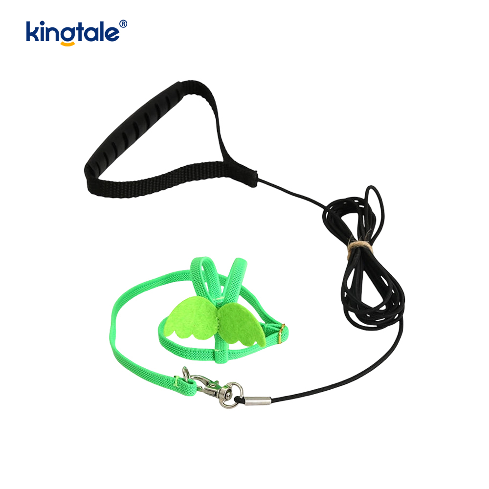 Juego de arnés y correa para loro de peonía de cuerda voladora ajustable personalizado