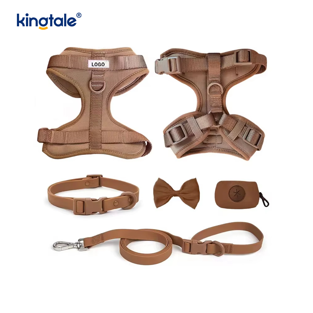 Collar impermeable ligero de moda personalizado del correo del arnés del perro del Pvc