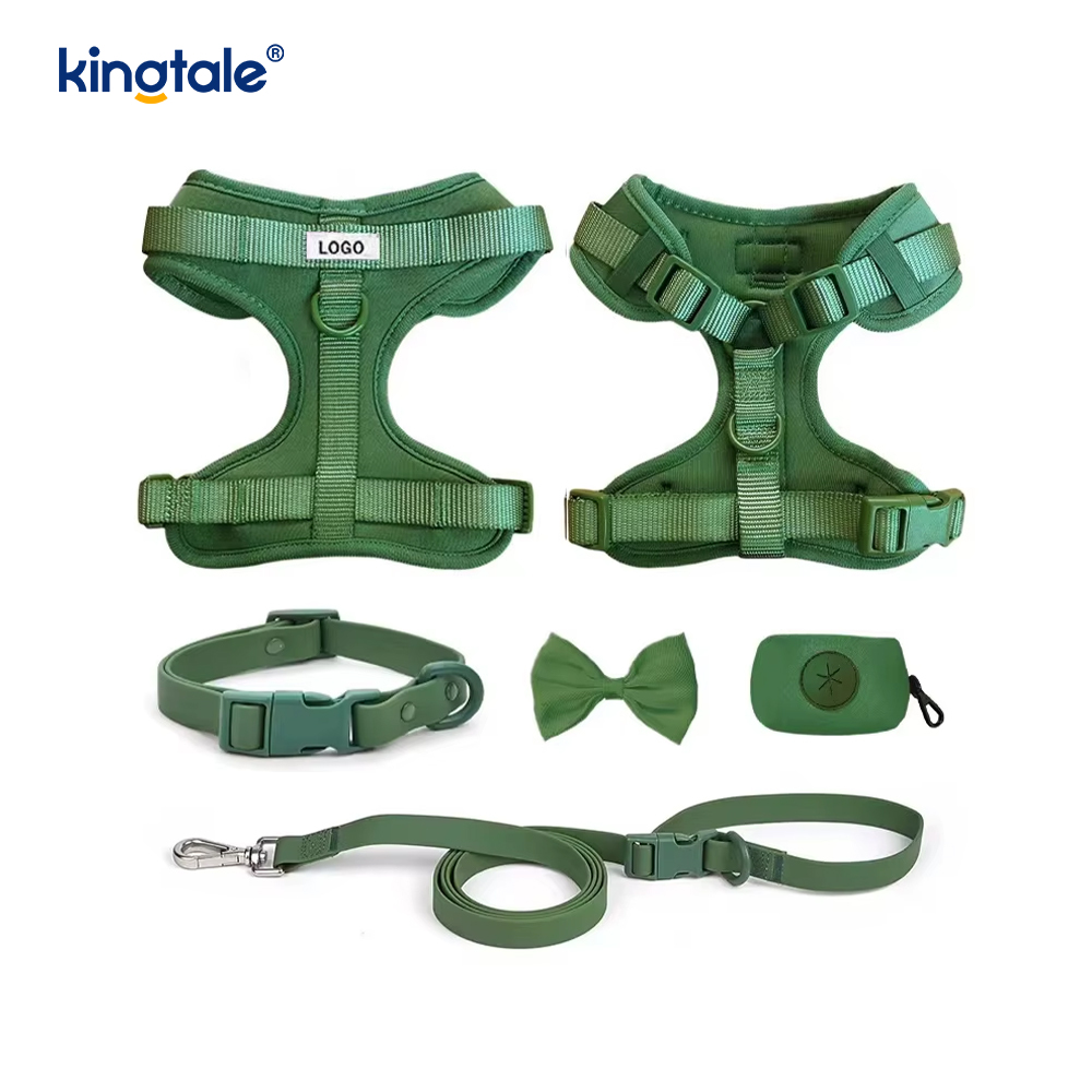 Collar impermeable ligero de moda personalizado del correo del arnés del perro del Pvc