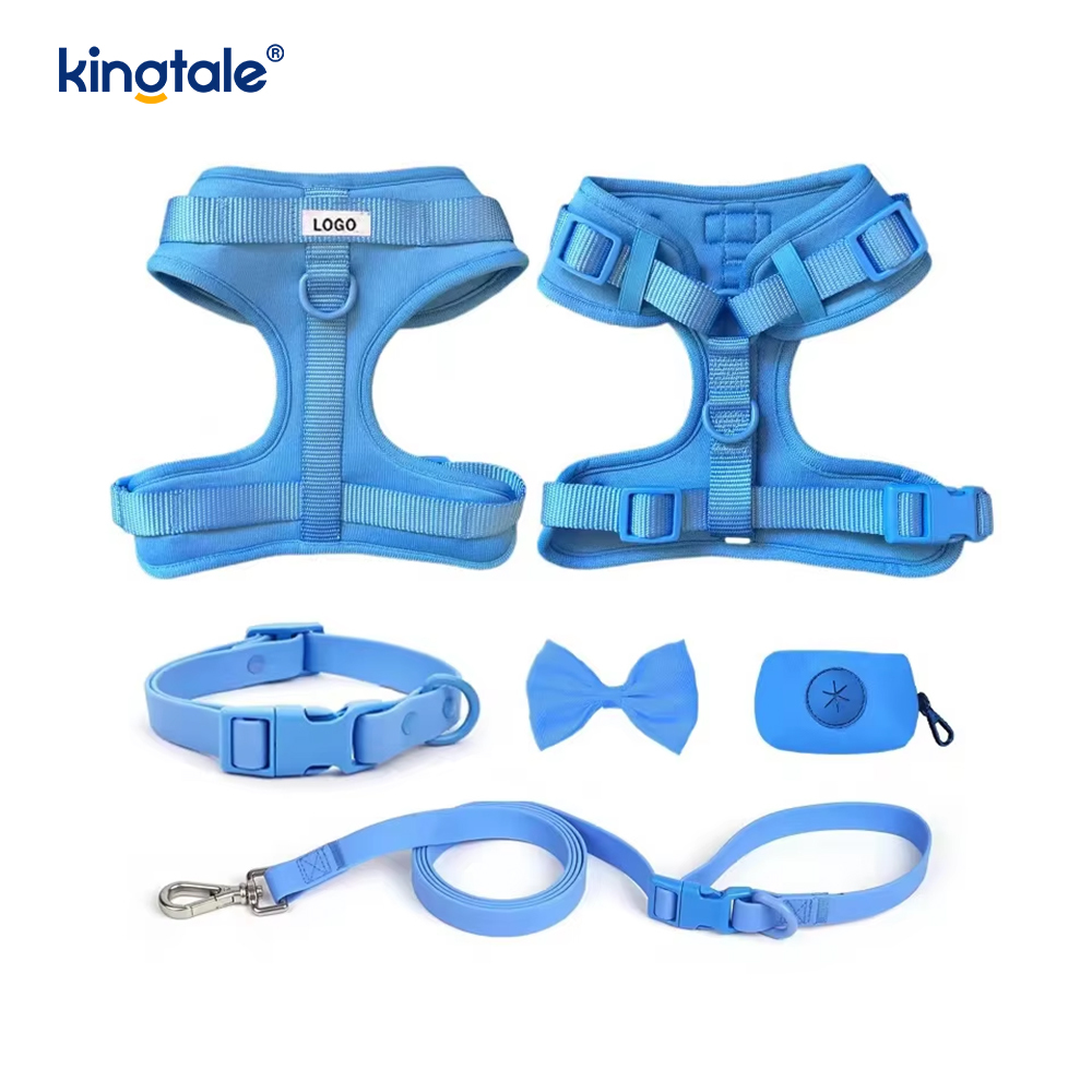 Collar impermeable ligero de moda personalizado del correo del arnés del perro del Pvc