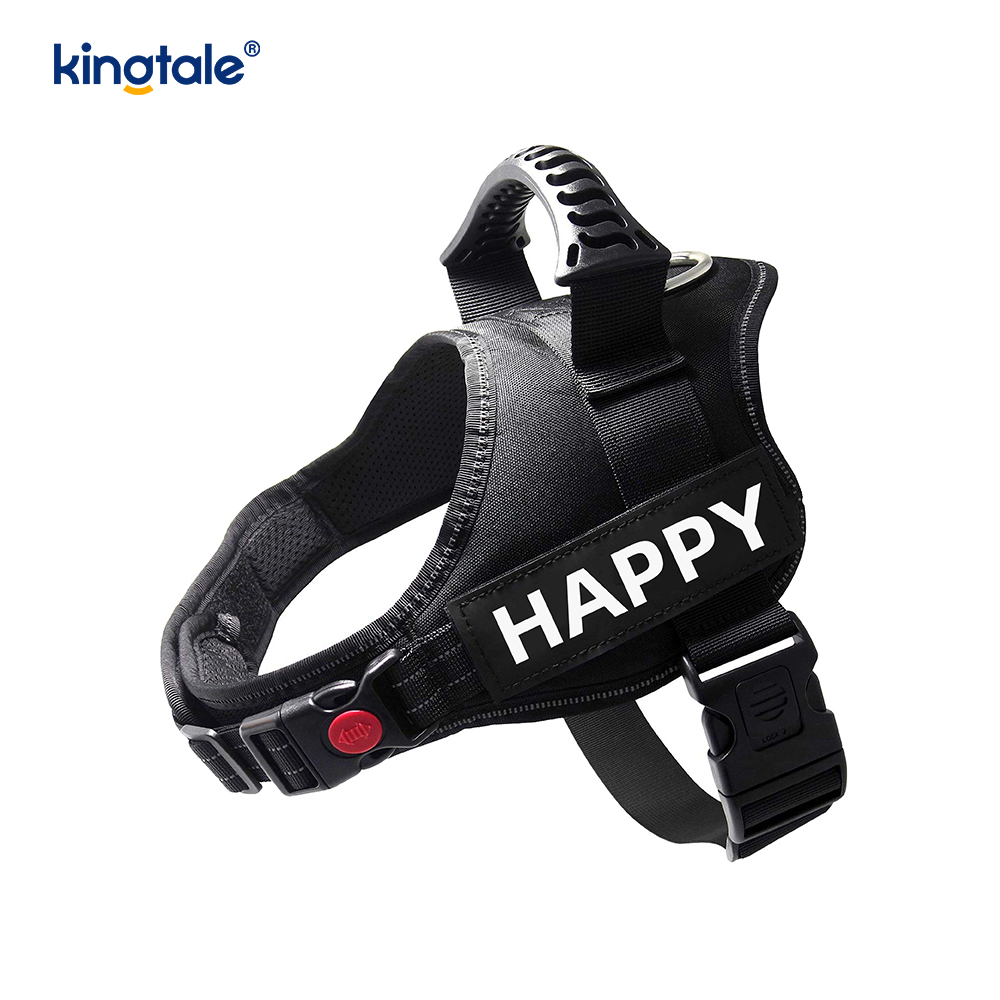 Ninguna correa de perro de nylon sólida reflexiva de la cuerda del arnés del perro del diseñador del tirón