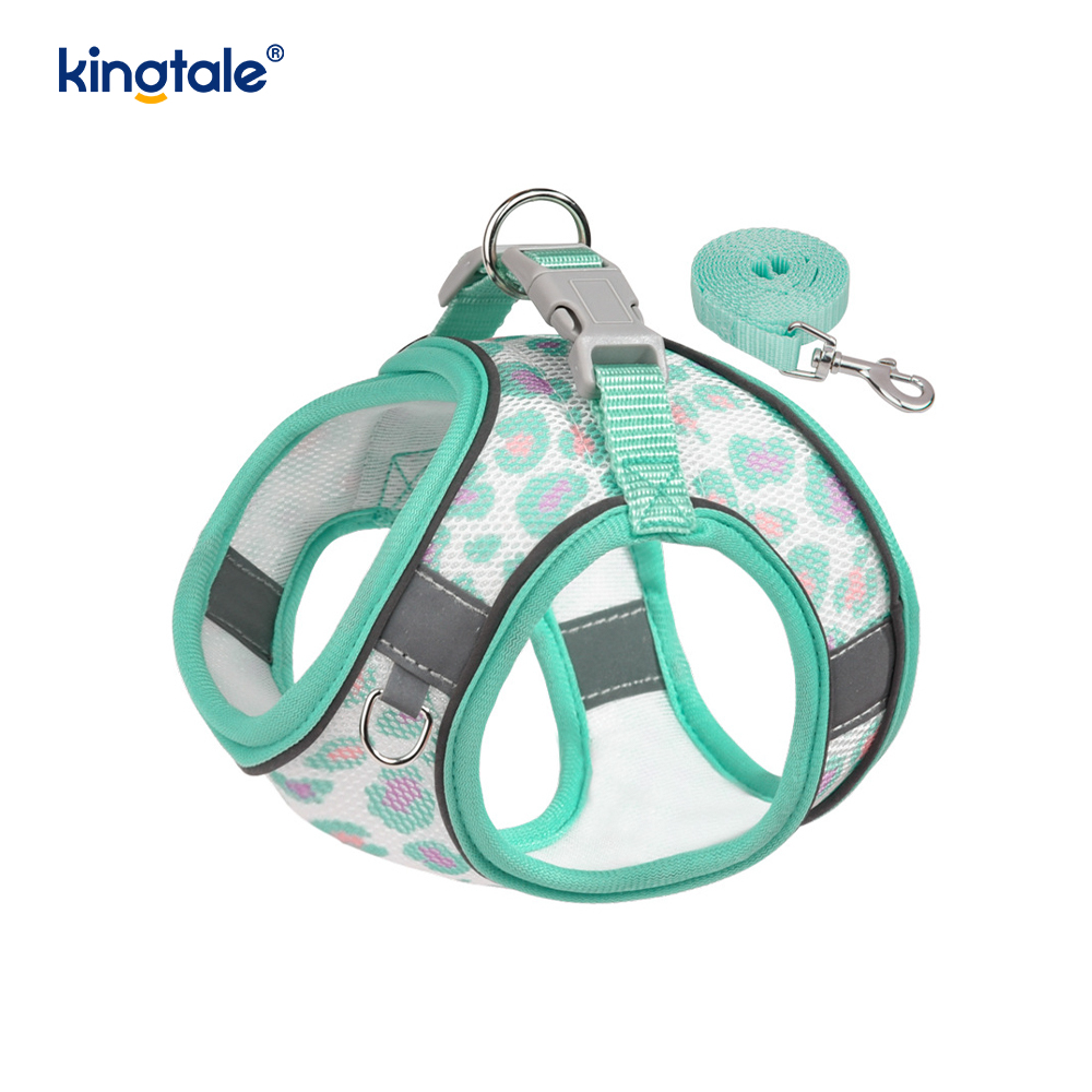 Correa antichoque reflectante para perro, arnés acolchado a la moda, estilo chaleco