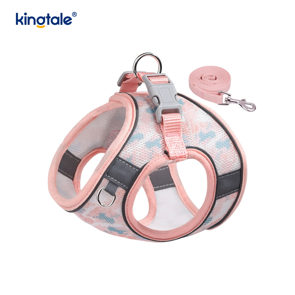 Correa antichoque reflectante para perro, arnés acolchado a la moda, estilo chaleco