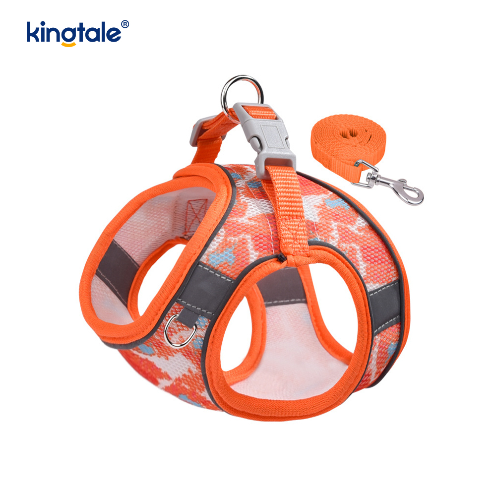 Correa antichoque reflectante para perro, arnés acolchado a la moda, estilo chaleco