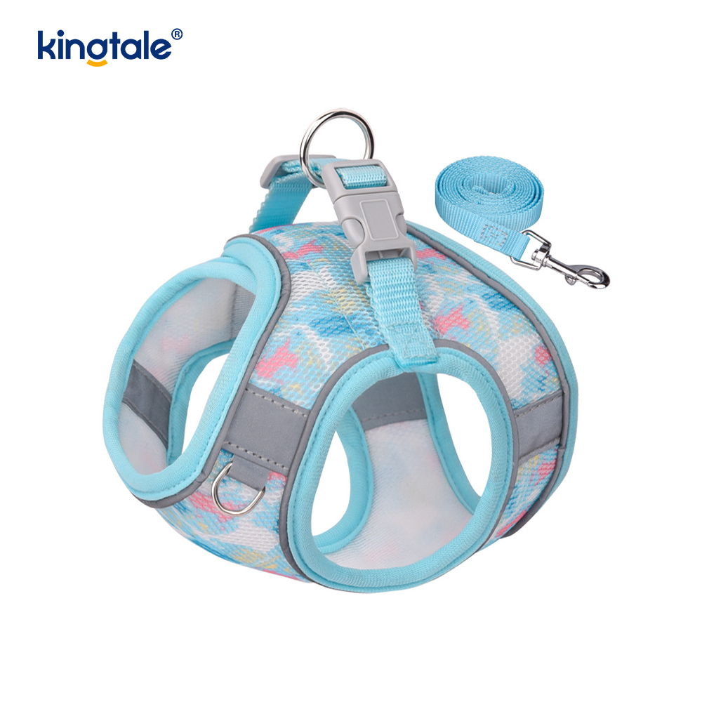 Correa antichoque reflectante para perro, arnés acolchado a la moda, estilo chaleco