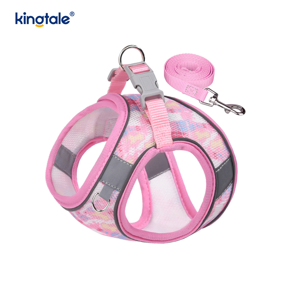 Correa antichoque reflectante para perro, arnés acolchado a la moda, estilo chaleco