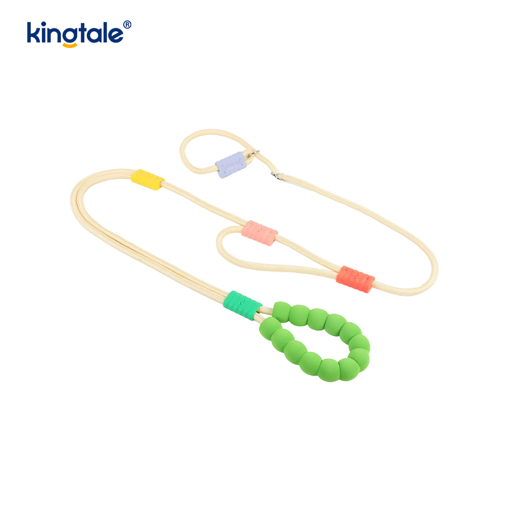 Ninguna correa colorida del resbalón del perro de la manija doble de nylon ajustable durable del tirón