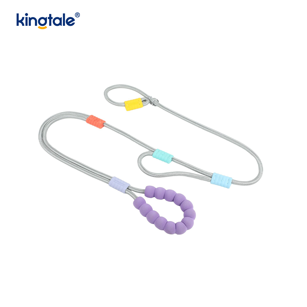 Ninguna correa colorida del resbalón del perro de la manija doble de nylon ajustable durable del tirón