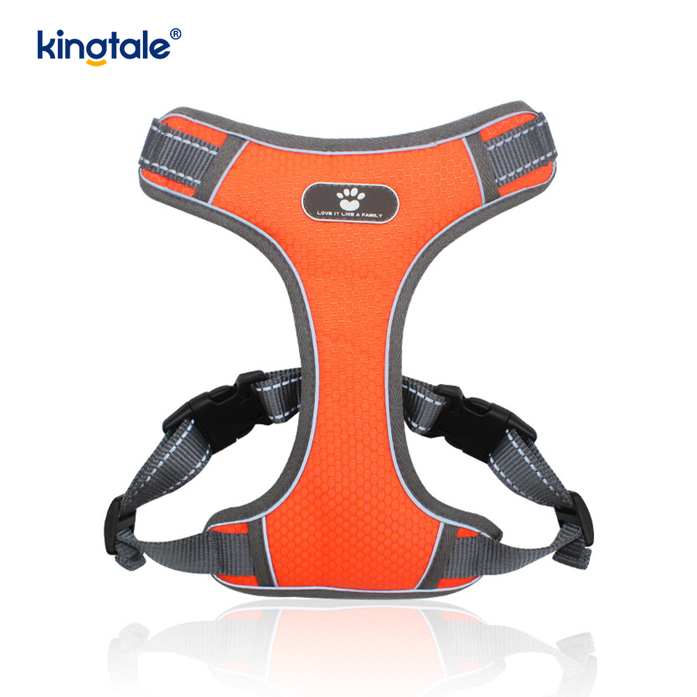 Arnés para mascotas sin tirones, acolchado suave y ajustable, chaleco reflectante Oxford para perros