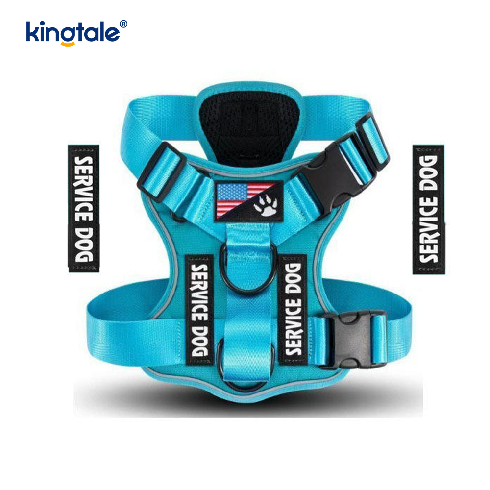 Arnés táctico resistente táctico reflexivo del perro del No-tirón para perros grandes