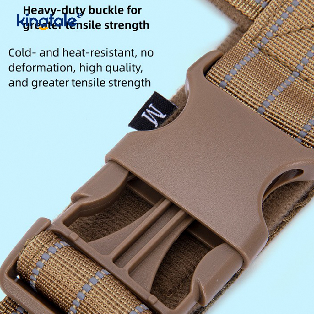 Táctico grande ningún arnés ajustable respirable del perro del tirón para entrenar