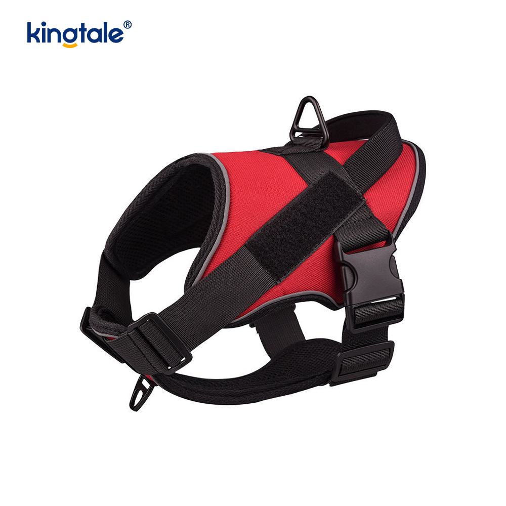 Arnés reflexivo ajustable táctico resistente del perro del chaleco del animal doméstico del tirón ningún
