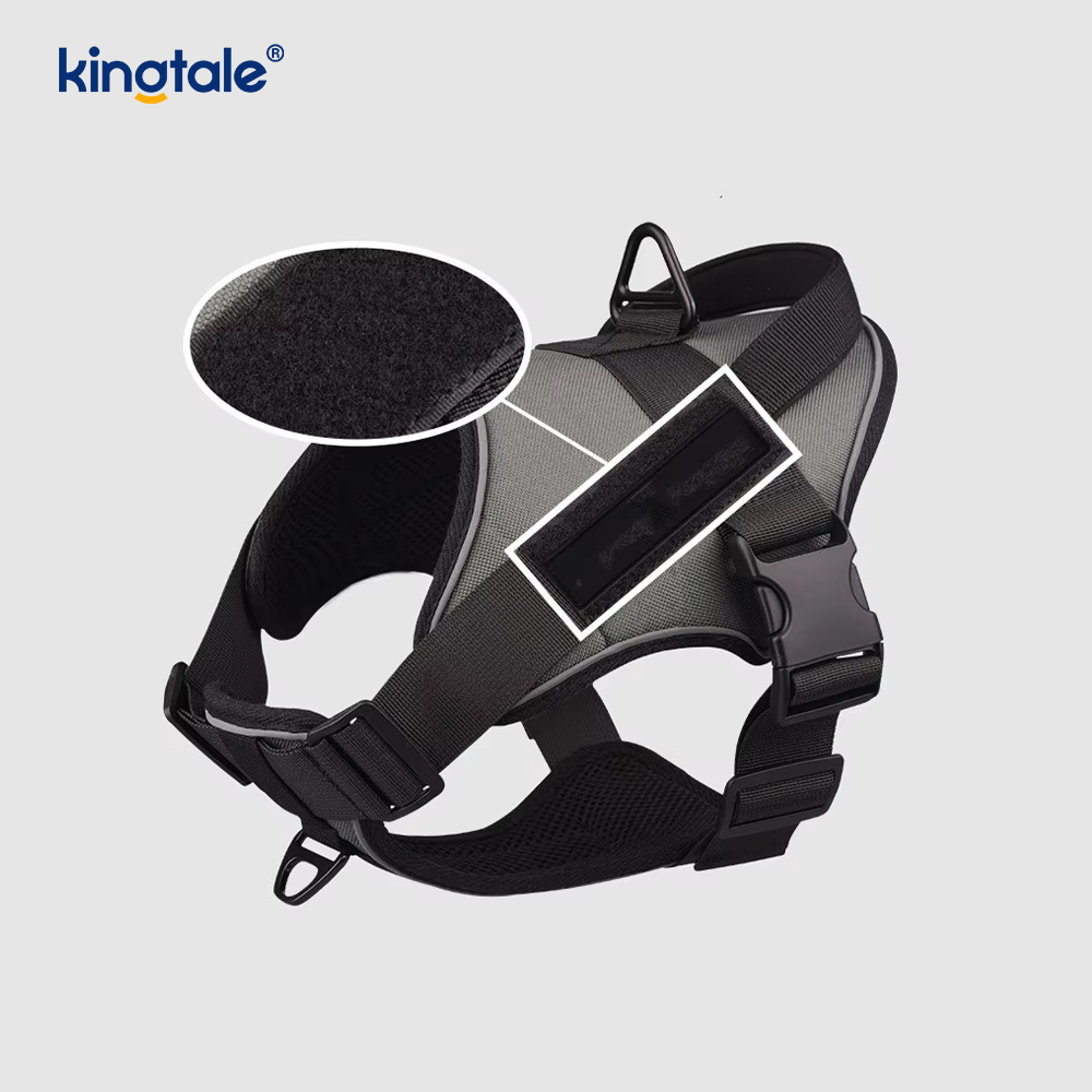 Arnés reflexivo ajustable táctico resistente del perro del chaleco del animal doméstico del tirón ningún