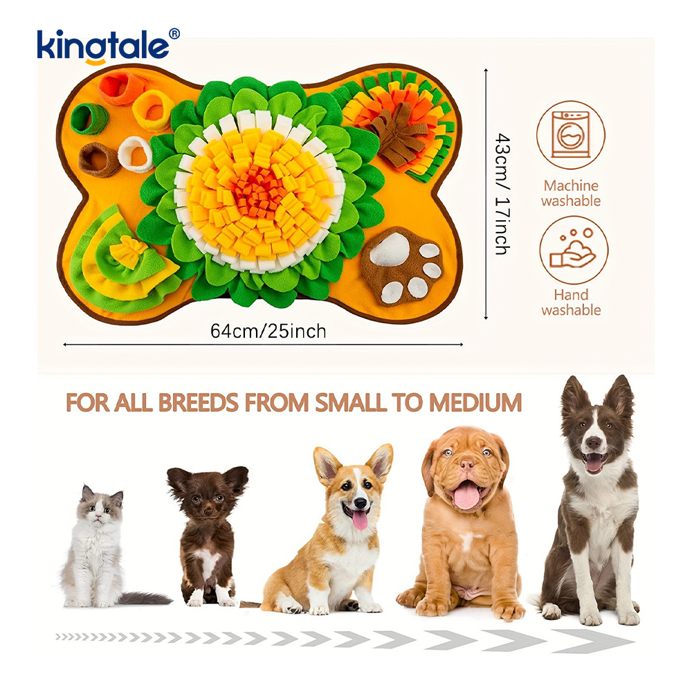 Alfombrilla Snuffle para mascotas para perros Rompecabezas de alimentación interactivo