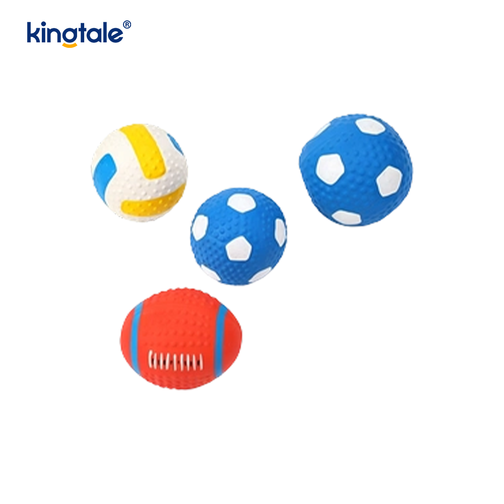 Juguetes chirriantes de látex para mascotas (fútbol, ​​fútbol, ​​voleibol)