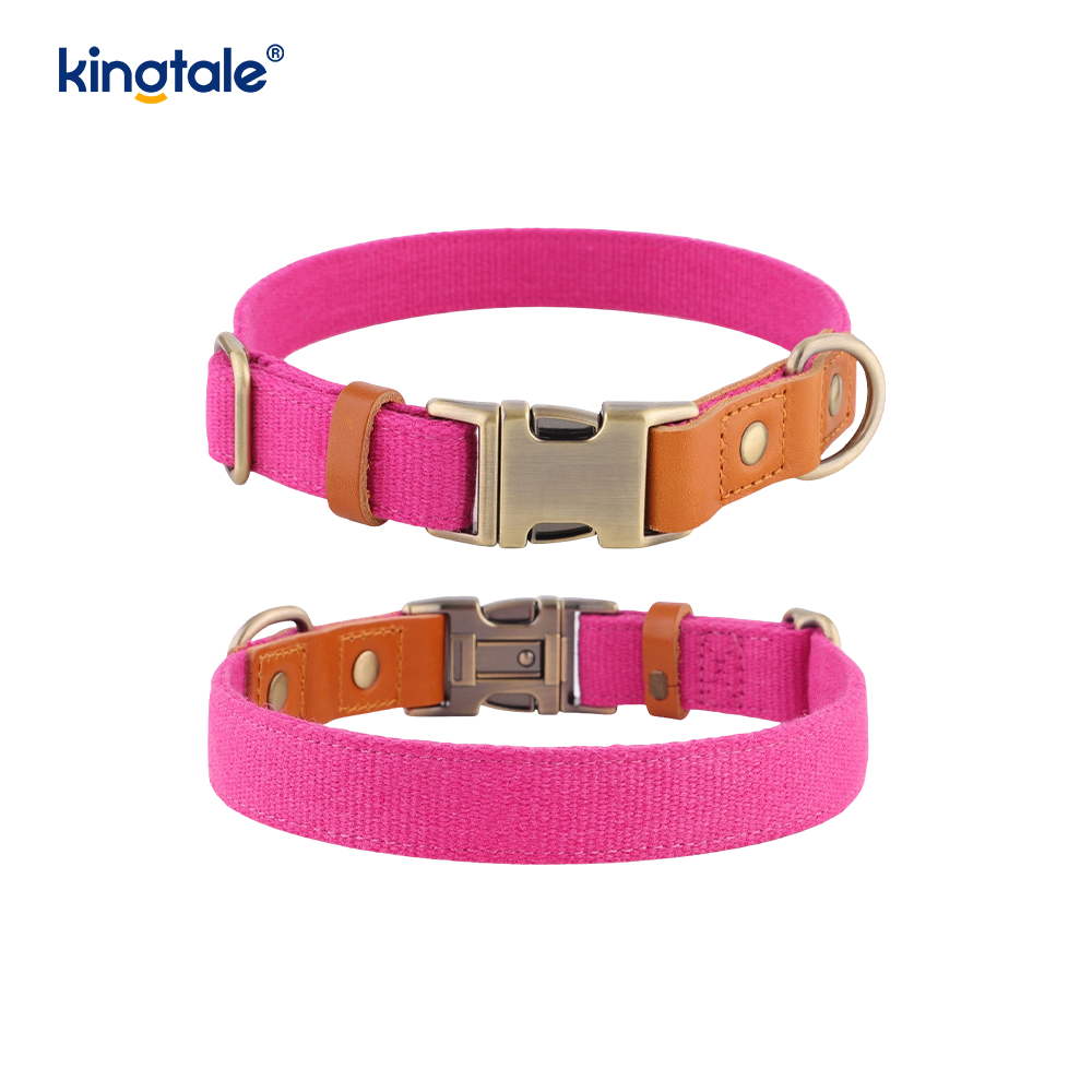Collar para perros de cáñamo natural, duradero, transpirable y sin restricciones