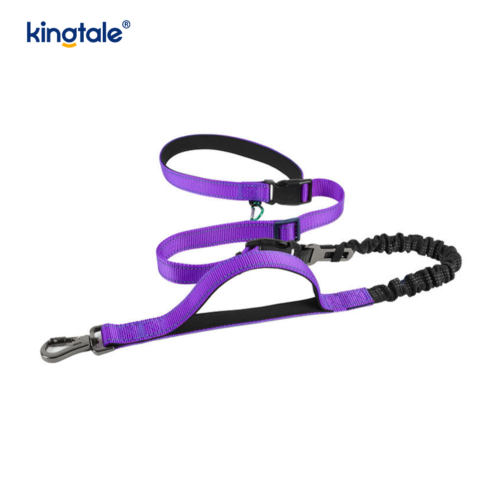 Collares reflectantes para mascotas con correa para perros manos libres cruzadas
