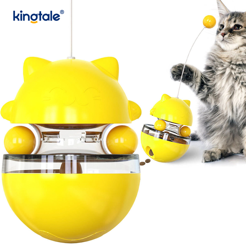 Juguete interactivo para gatos, el vaso se burla del gato y pierde la pelota, nuevo juguete para gatos