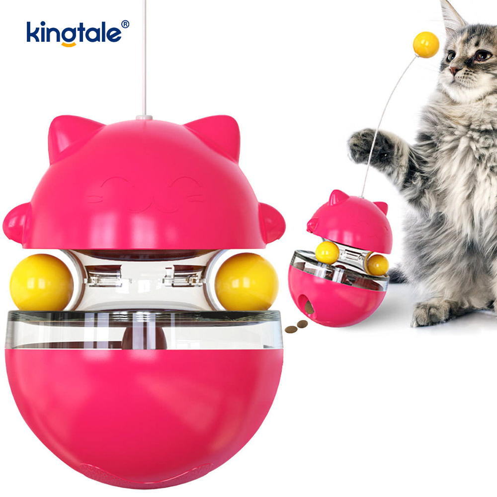 Juguete interactivo para gatos, el vaso se burla del gato y pierde la pelota, nuevo juguete para gatos