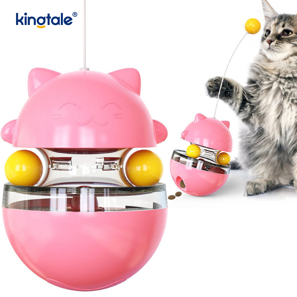 Juguete interactivo para gatos, el vaso se burla del gato y pierde la pelota, nuevo juguete para gatos