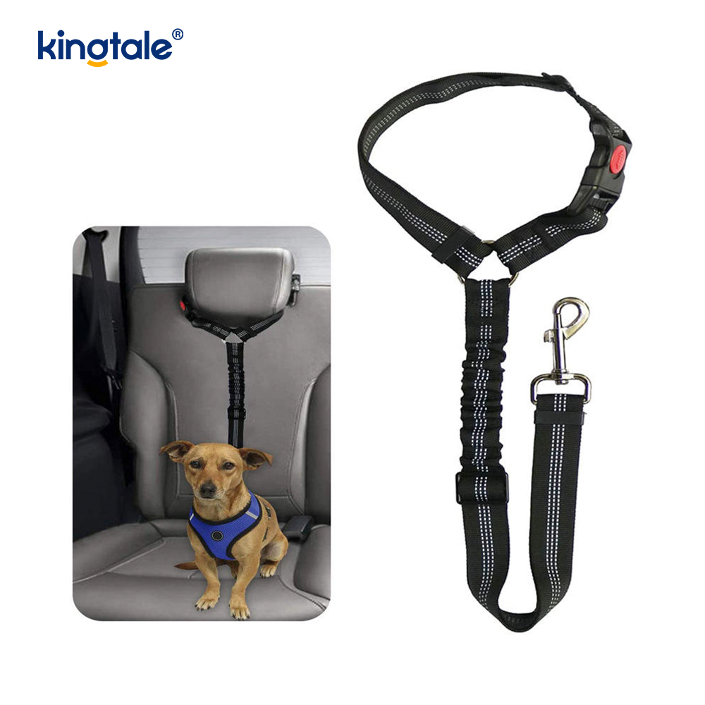Correa reflexiva del cinturón de seguridad del coche del animal doméstico del poliéster durable Anti-Rush