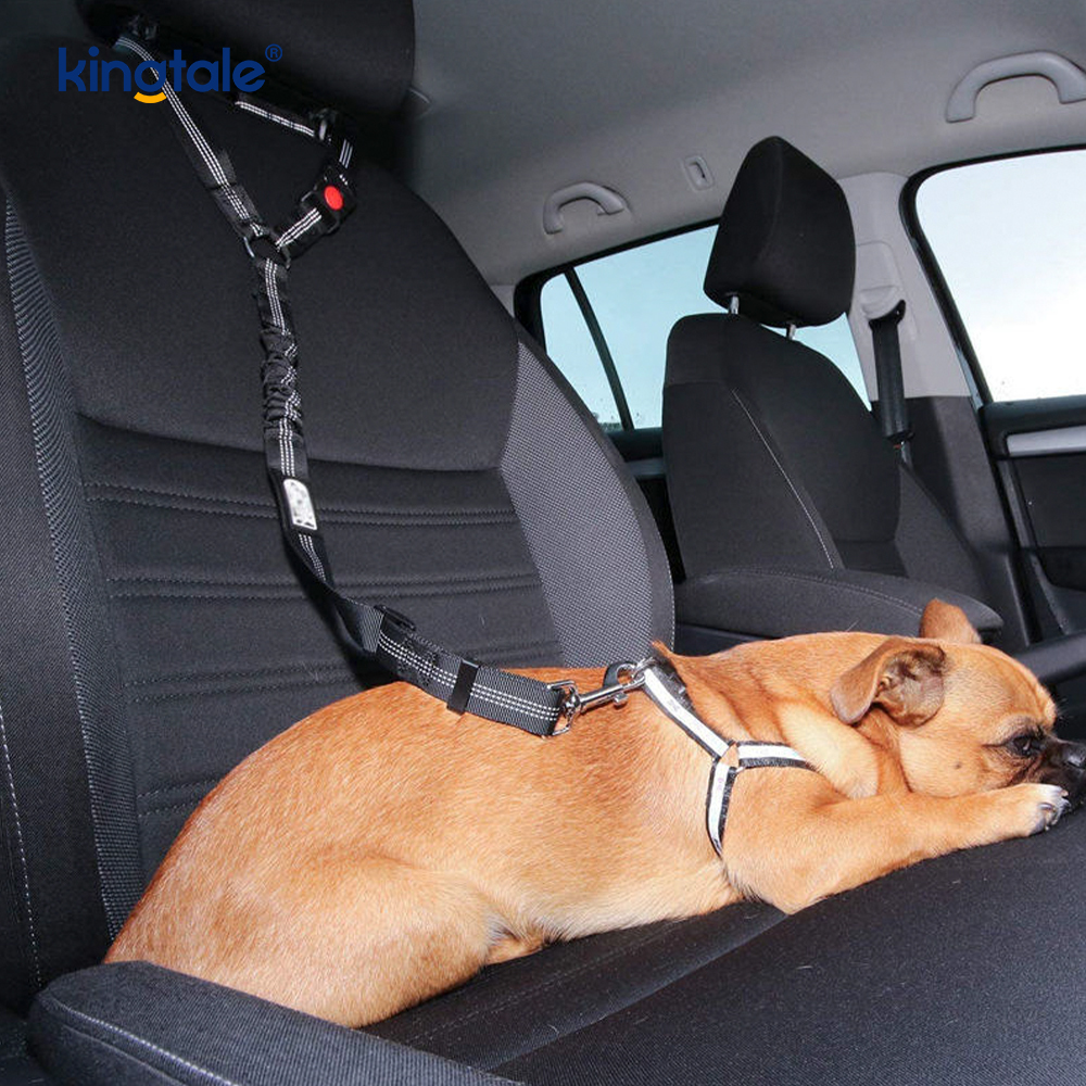 Correa reflexiva del cinturón de seguridad del coche del animal doméstico del poliéster durable Anti-Rush