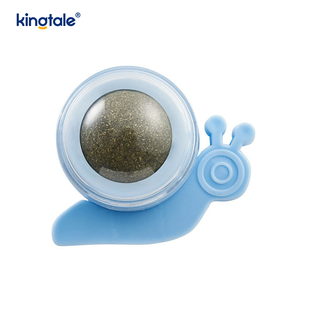 Caracol giratorio bola de hierba gatera molares limpieza de dientes bola de tratamiento