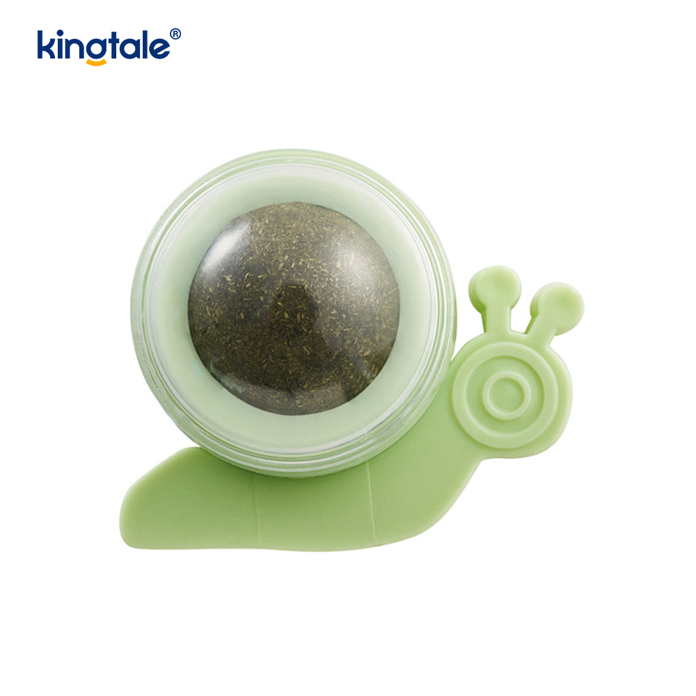 Caracol giratorio bola de hierba gatera molares limpieza de dientes bola de tratamiento
