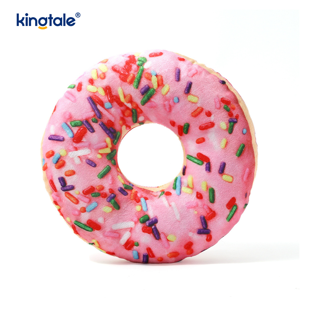 Divertidos juguetes masticables chirriantes para mascotas: pizza y donas