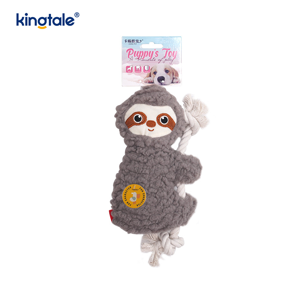 Juguetes de peluche para mascotas con forma de pulpo, perezoso, conejo, oso, rana y pollito