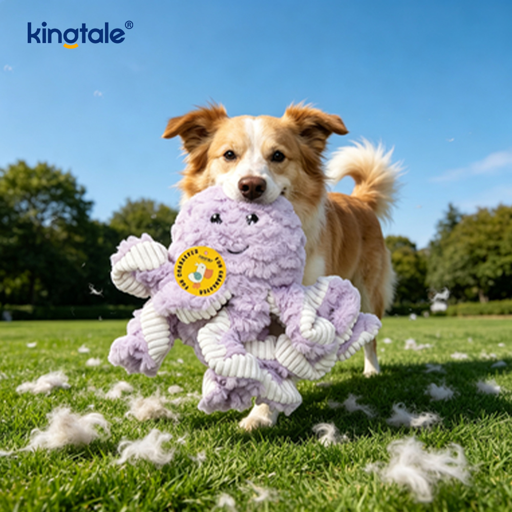 Juguetes de peluche para mascotas con forma de pulpo, perezoso, conejo, oso, rana y pollito