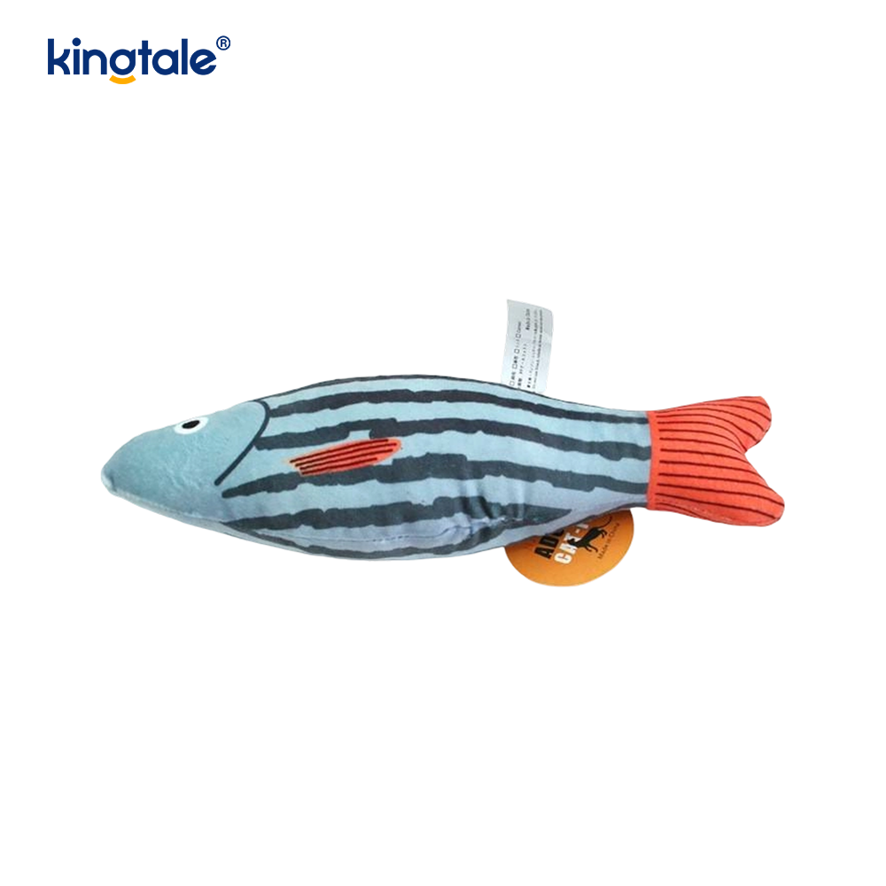 Juguetes para gatos con hierba gatera, duraderos y chirriantes, con varios peces realistas