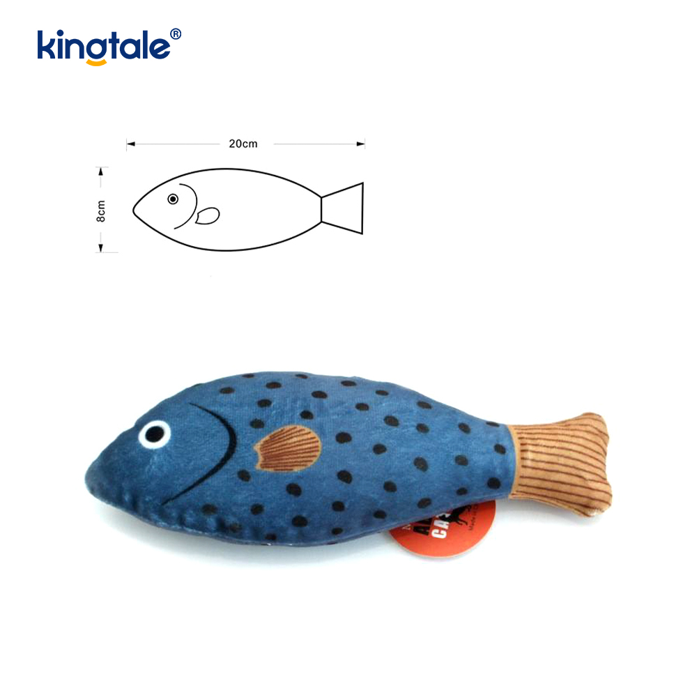 Juguetes para gatos con hierba gatera, duraderos y chirriantes, con varios peces realistas