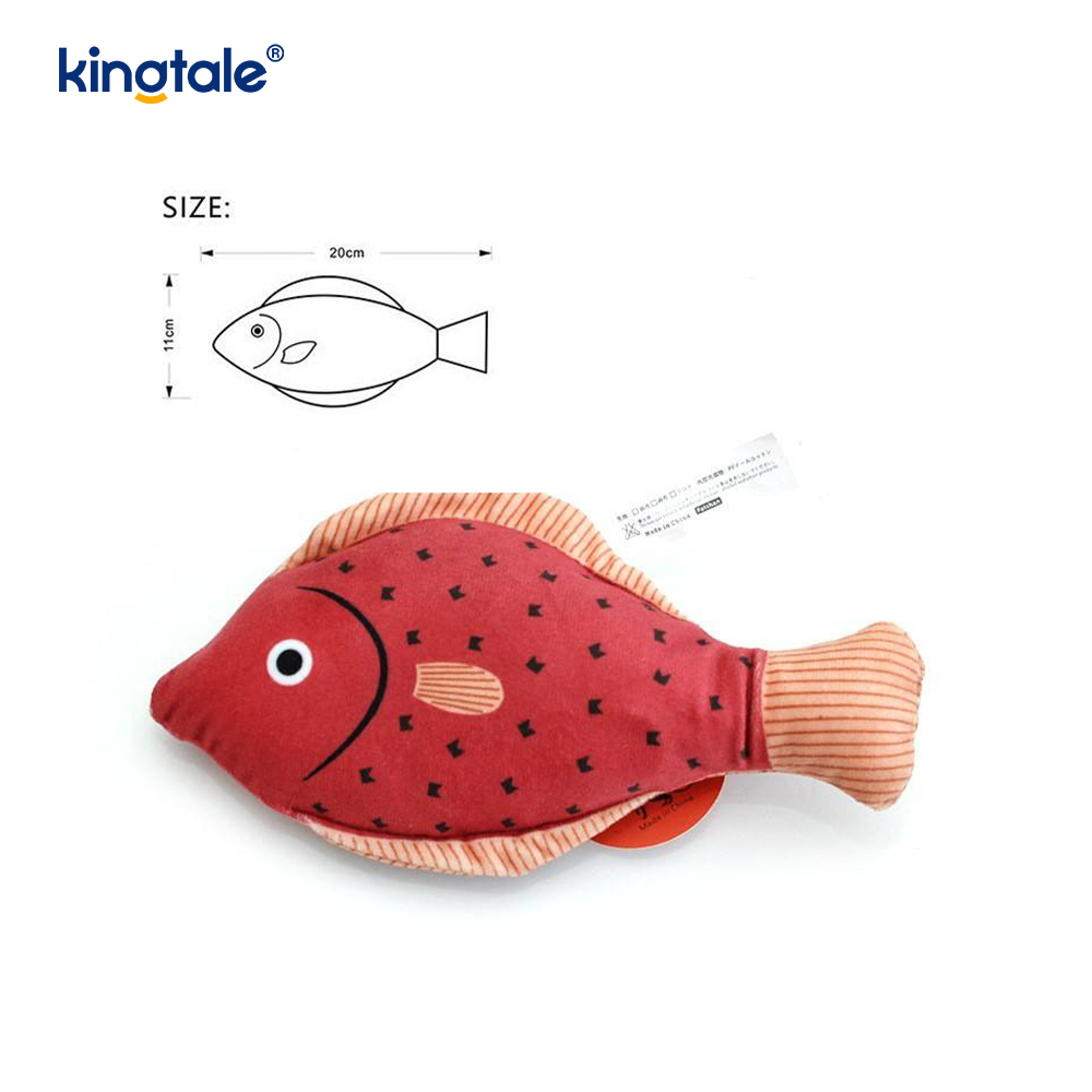 Juguetes para gatos con hierba gatera, duraderos y chirriantes, con varios peces realistas