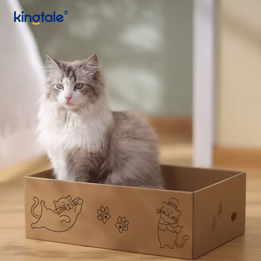 5 paquetes en 1 almohadilla rascadora para gatos con caja adecuada para gatos