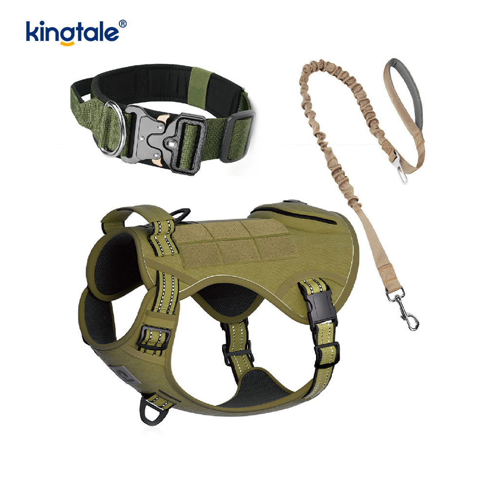 Entrenamiento de nailon sin arnés con correa y cuello para perros con control