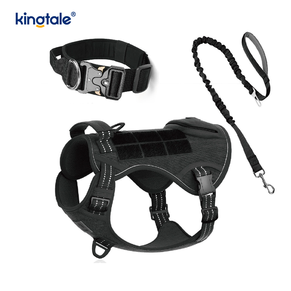 Entrenamiento de nailon sin arnés con correa y cuello para perros con control