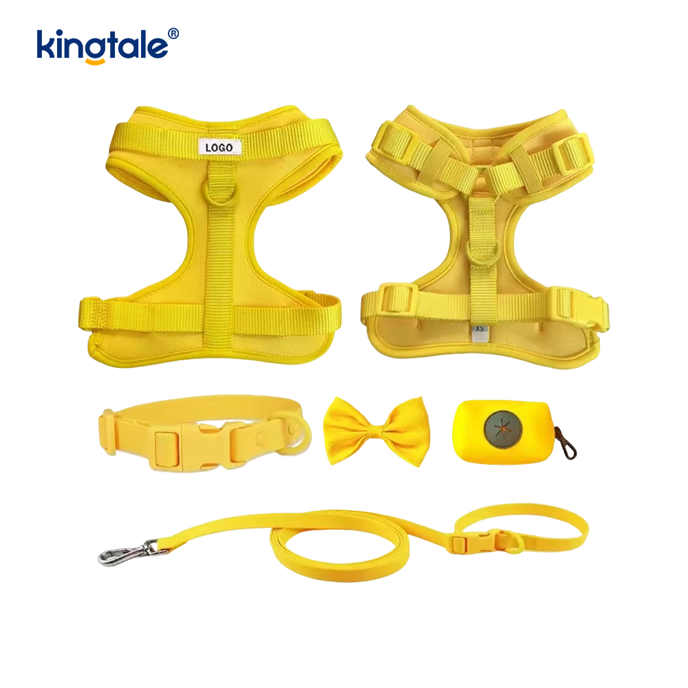 PVC impermeable ningún cuello ligero del correo del arnés del perro del tirón
