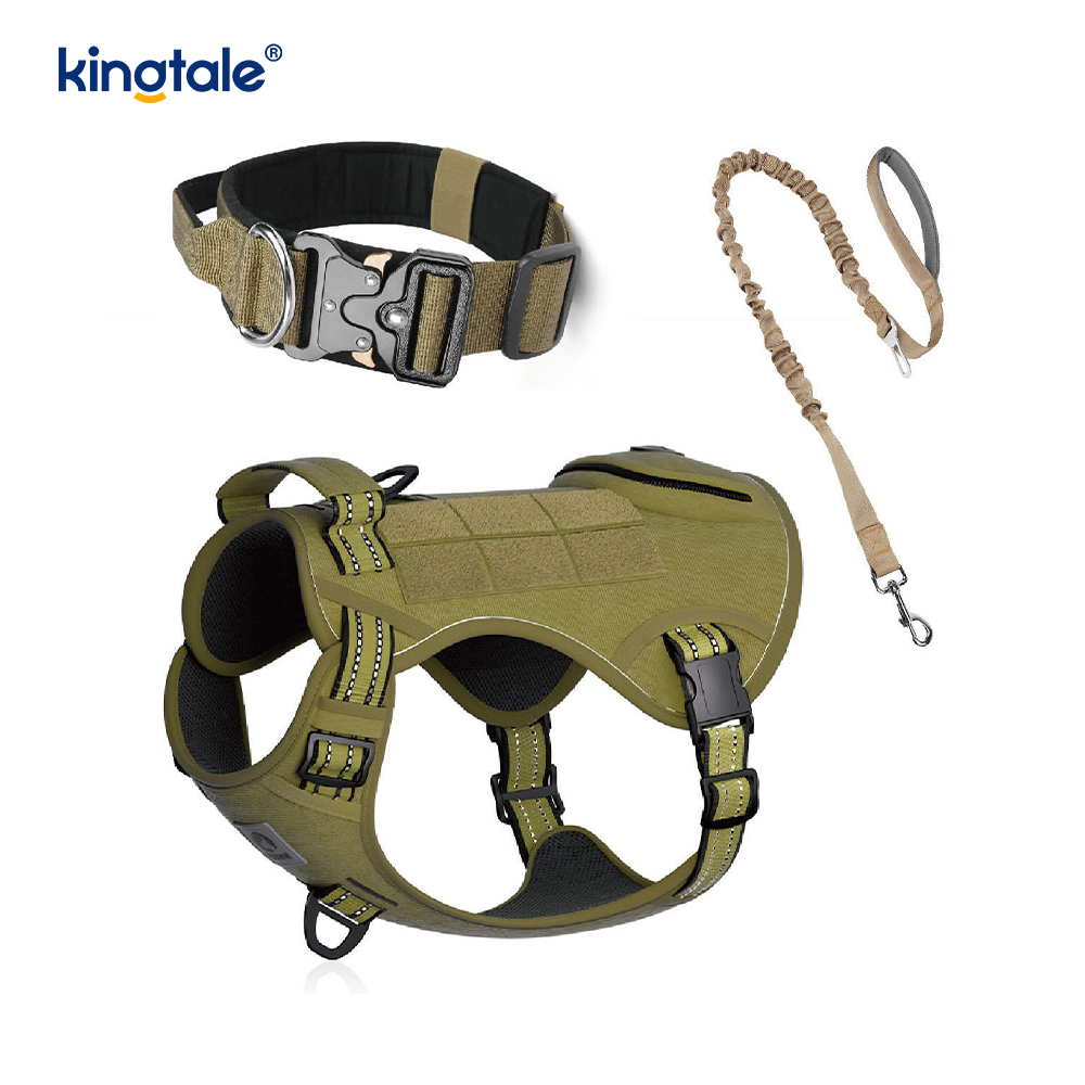 Entrenamiento de nailon sin arnés con correa y cuello para perros con control