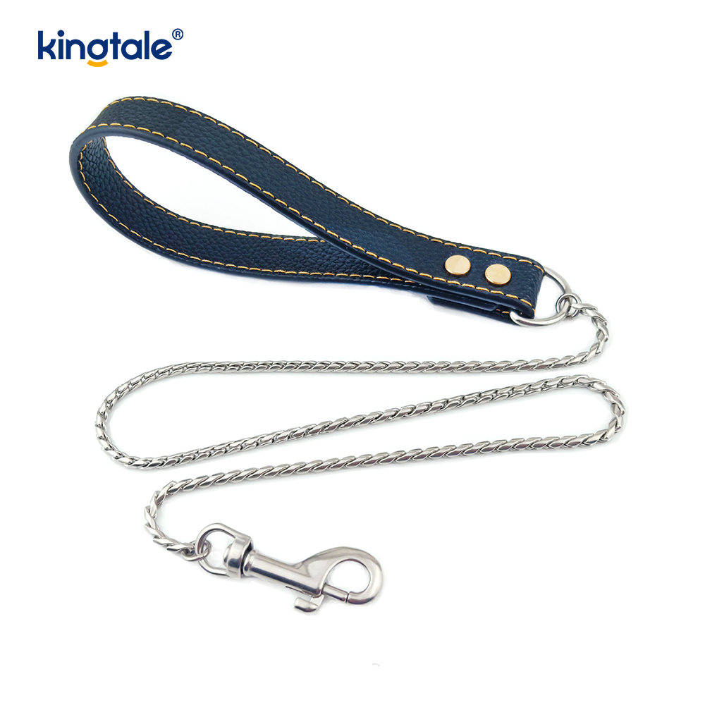 Correa de cadena para perro de alta resistencia, correa de cadena multicolor para caminar para perros y mascotas