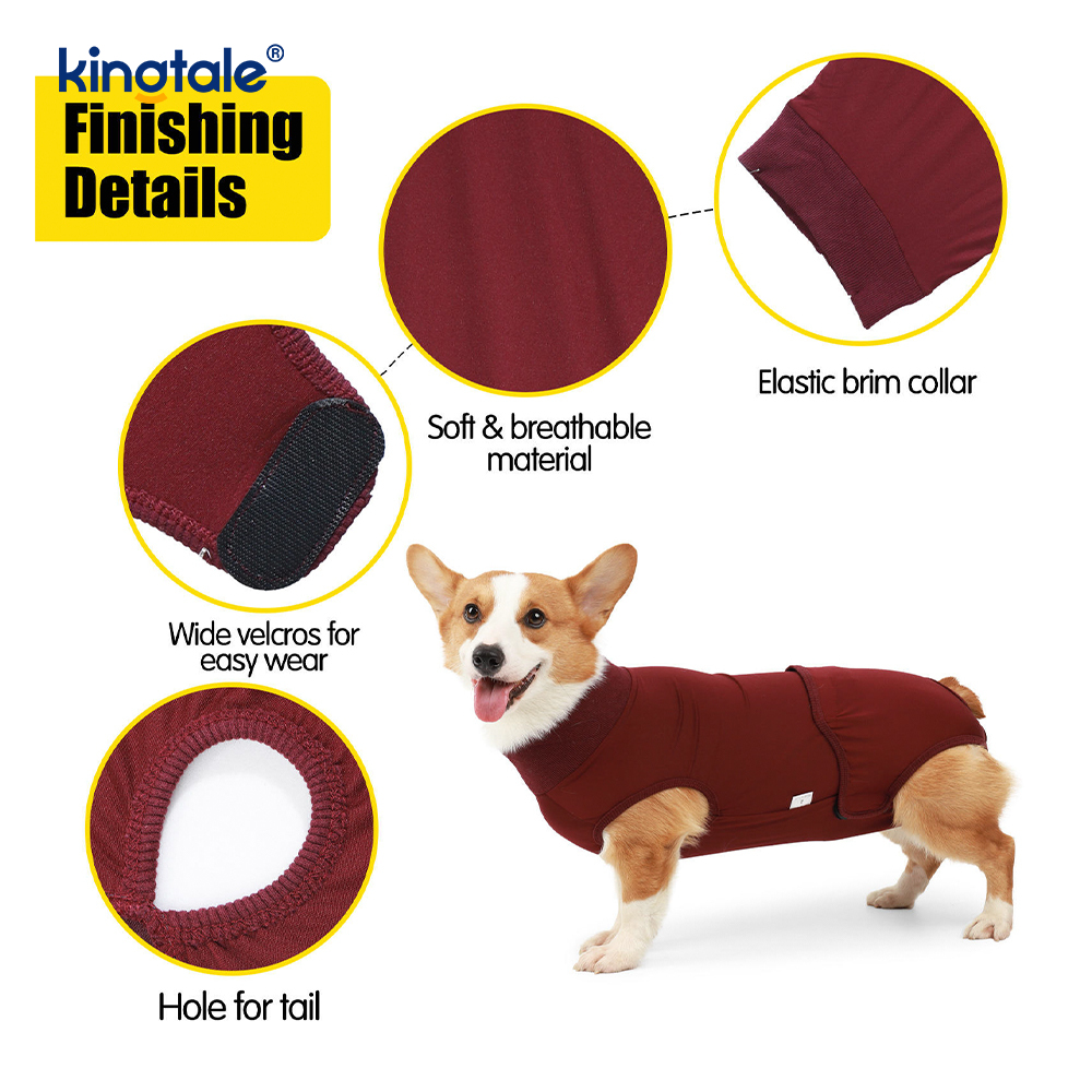 Traje de recuperación para perros, ropa quirúrgica para cachorros, chaleco postoperatorio para heridas abdominales