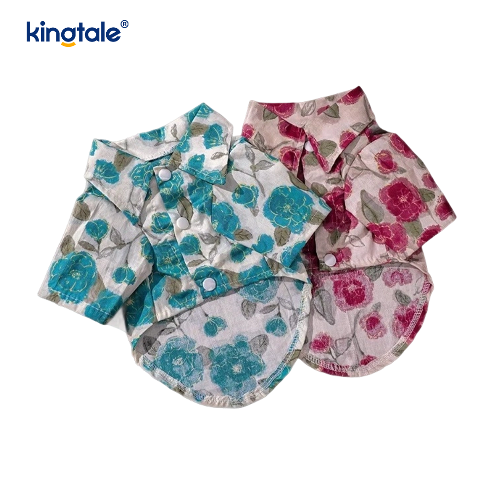 Camisas estilo hawaiano camisetas para perros verano playa ropa para perros gato traje camisa